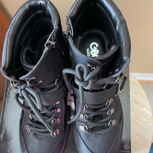 G by Guess Black Combat Boots - Picture 5 of 6